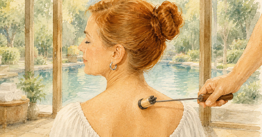 Marteaux et bâton de massage