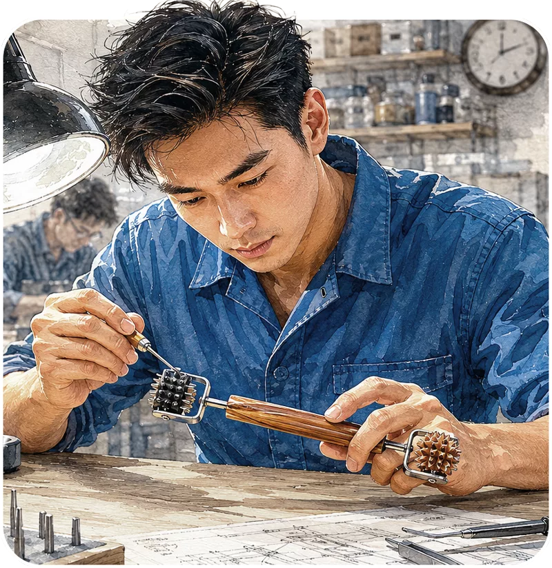 Fabrication artisanale du Ridoki nº206 du Dien Chan